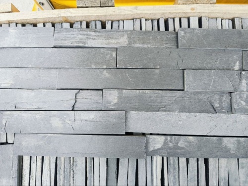 Плитка чёрная из натурального камня фасадная 30 см * 5 см, толщина 7 мм -30 мм купить в Республике Тыва