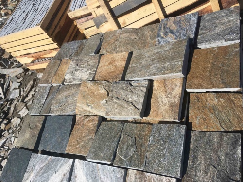 Плитка пилёная златолит Уральский для цоколя, отмостки купить в Республике Тыва