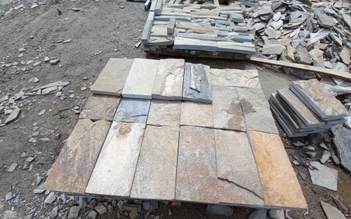 Плитка пилёная златолит Уральский для цоколя, отмостки купить в Республике Тыва