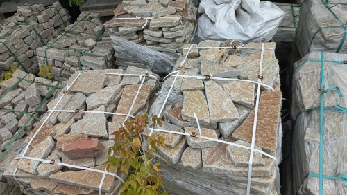 Гранитный плитняк галтованный для парковки купить в Республике Тыва