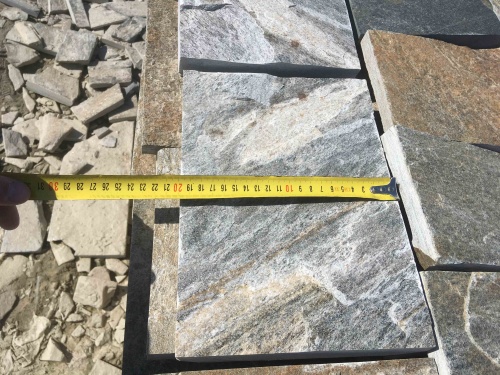 Плитка пилёная златолит Уральский для цоколя, отмостки купить в Республике Тыва